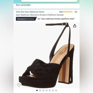 Brand New In Box Sam Edelman Black Suede Heels